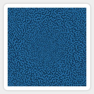 Warped Turing Pattern (Blue) Sticker